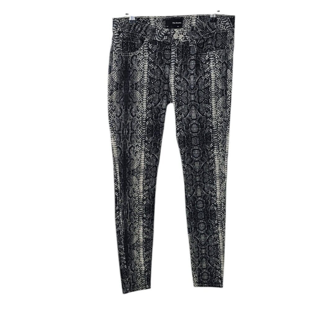 The Kooples Womens Skin Fit, Snake Print, Low Rise, Skinny Jeans, Size 29